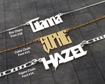 Customized Name Necklace, Customized Name Plate, Customized Any Necklace With Name, Customized Gift For Women, Customized Birthday Gift