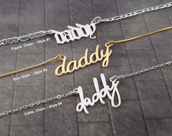 Daddys Girl Necklace | Etsy Singapore
