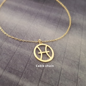 Pisces Sign Necklace, Pisces Symbol Necklace, Pisces Zodiac Necklace, Pisces Necklace For Women And Men, Pisces Constellation Necklace Gift