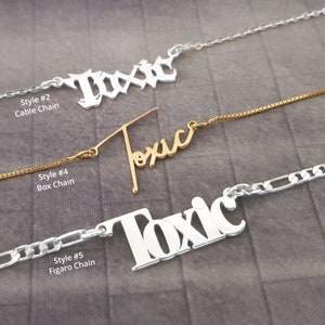 Collar tóxico, colgante tóxico, jugador tóxico, collar de novia tóxica, collar de relación tóxica, collar AF tóxico, collar de familia tóxica