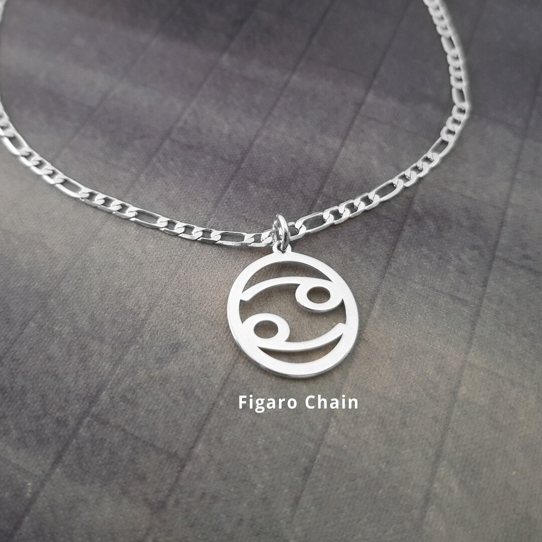Cancer Sign Necklace, Cancer Symbol Necklace, Cancer Zodiac Necklace ...