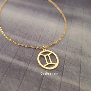 Gemini Sign Necklace, Gemini Symbol Necklace, Gemini Zodiac Necklace, Gemini Necklace For Women And Men, Gemini Constellation Necklace Gift