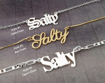 Salty Necklace, Salty Girl Necklace, Don't Be A Salty Bitch, Salty Tears, Salty Necklace 5 Styles, Stay Salty Necklace, Sea Lover Jewelry