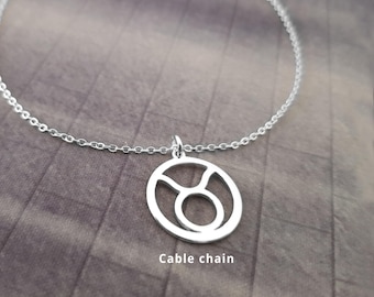 Taurus Sign Necklace, Taurus Symbol Necklace, Taurus Zodiac Necklace, Taurus Necklace For Women And Men, Taurus Constellation Necklace