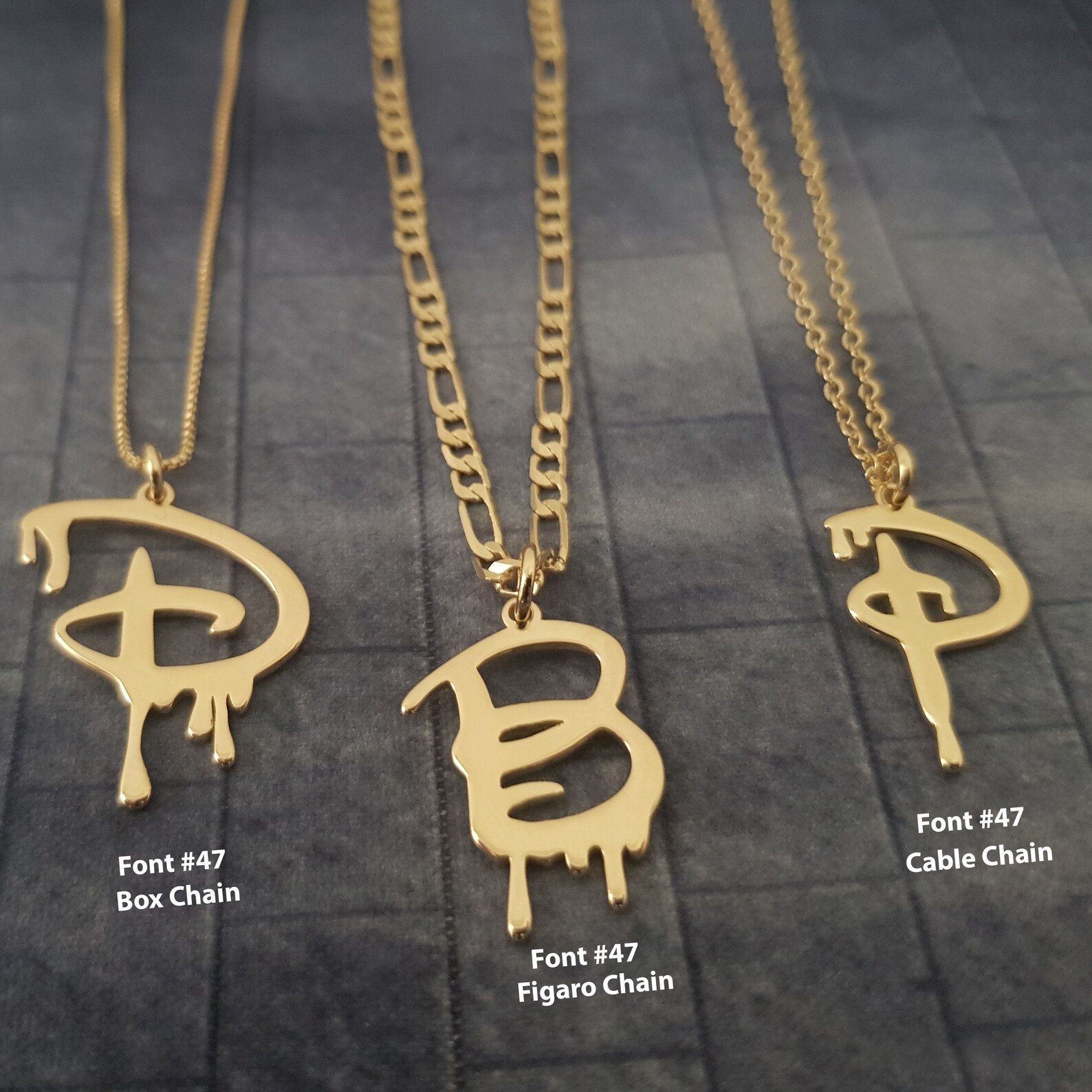 collier lettre personnalisé