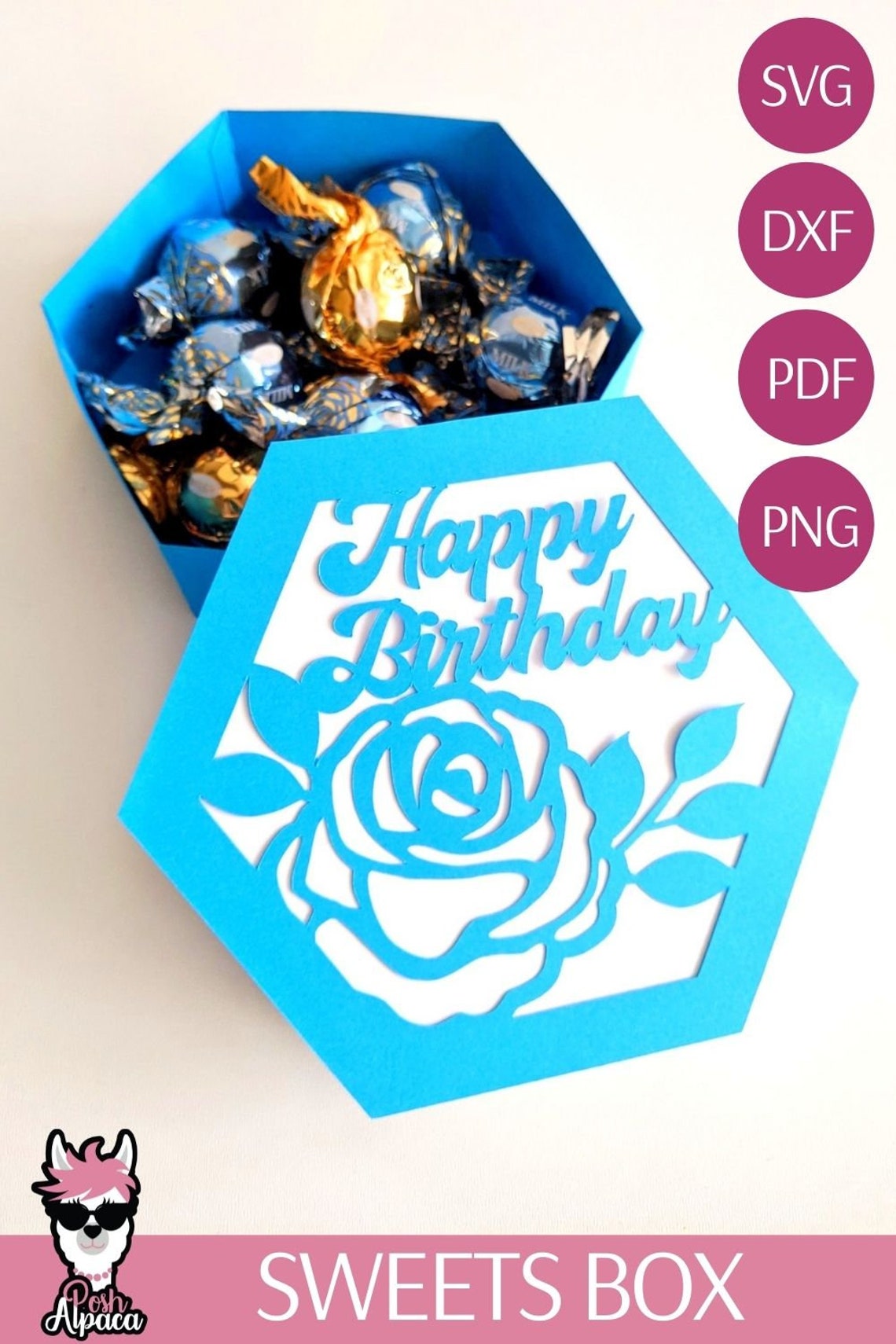 Happy Birthday Box Svg Gift Box Svg Birthday Svg Files for Etsy Ireland