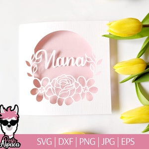 Download Nana card svg happy birthday nana svg grandma svg for | Etsy