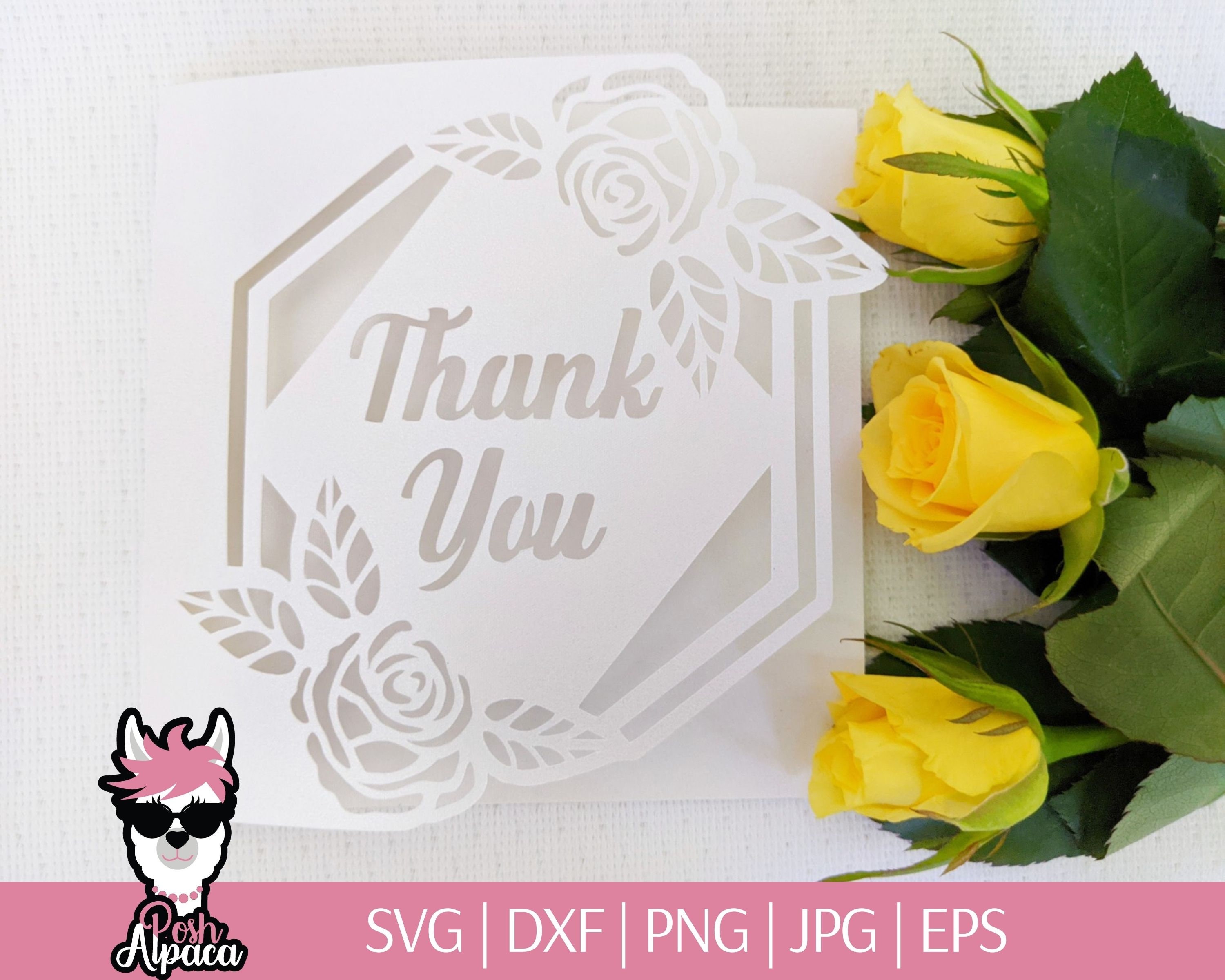 Thank You Card Svg for Cricut Teacher Appreciation Card Svg Etsy