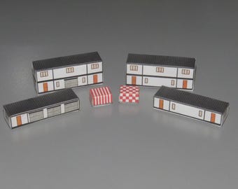 Model Airport Cabins and ILS Boxes 1:400 Scale Printable Buildings