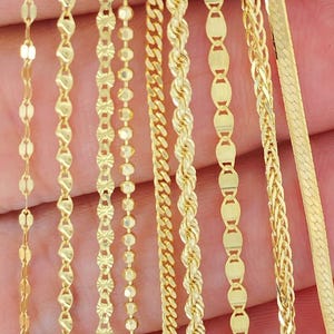 Massive 14K Goldarmbänder, TRENDY stapelbare Goldarmbänder. 14K Gold Spiegel Seil Fischgrät Weizen Ball Panzerarmbänder,