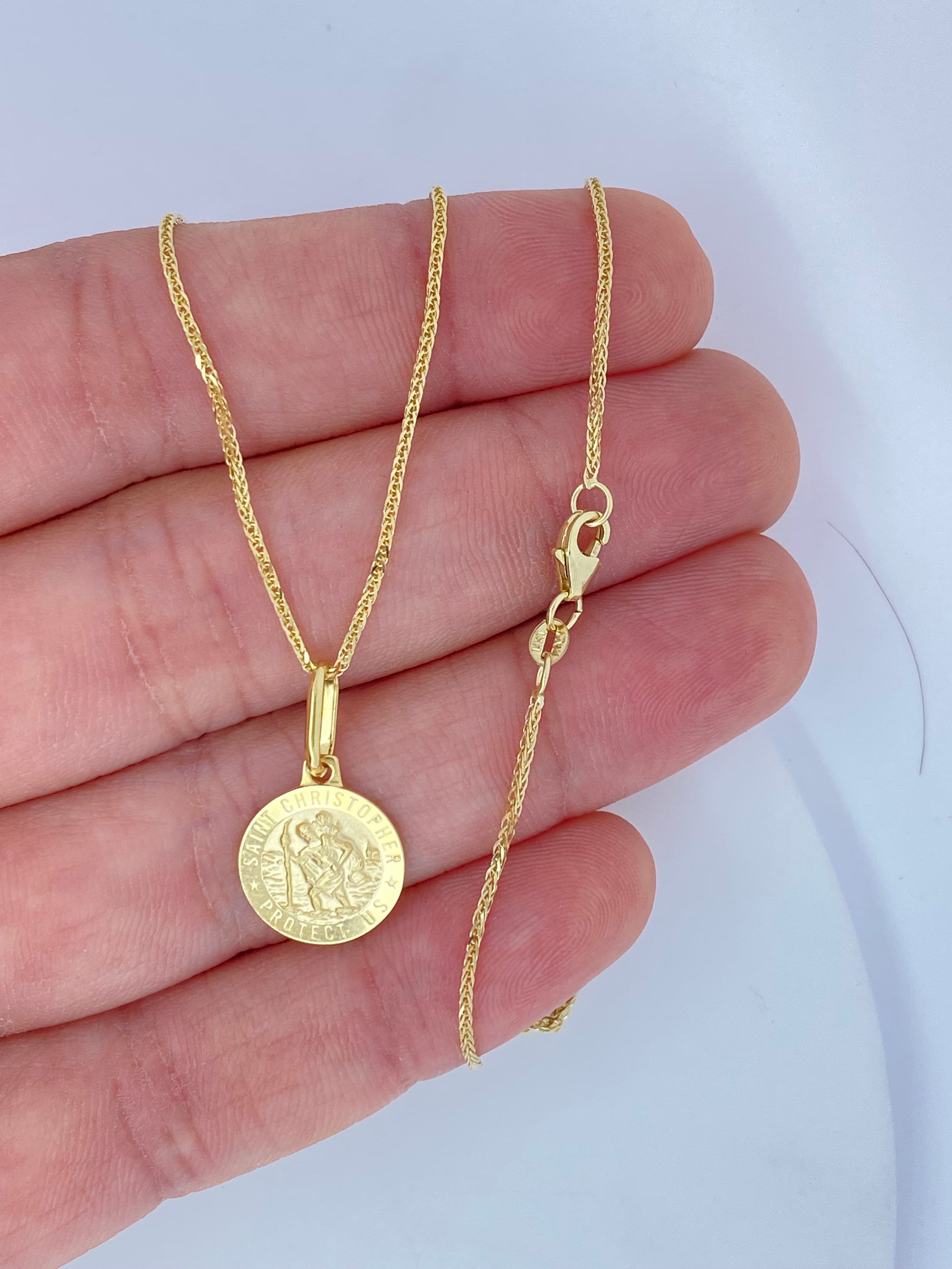 Collana Medaglione Gesù In Argento 925 Con Diamanti Simulati Bianchi E Catena 18 Pollici - Foto 3