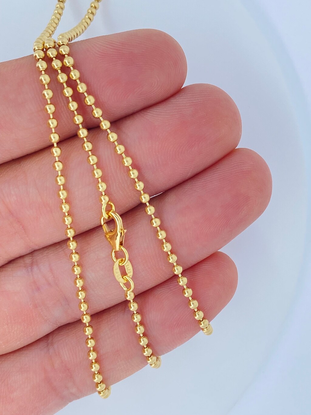 Collana In Oro Giallo 9kt 50 Cm - Catena Veneziana 2,9g Con Confezione Regalo - ALEXANDER CASTLE