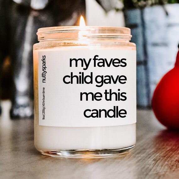 favourite child, fathers day gift, dads birthday, holiday gifts for dad,  christmas gift for dad, fathers day candle, step dad gift, grandpa