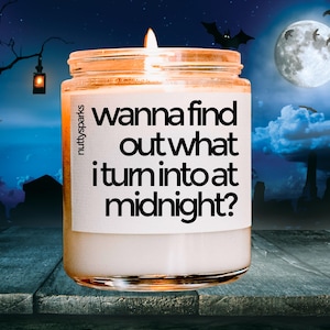 what I turn into at midnight, funny halloween, halloween party favor, halloween gifts, halloween decoration, cute fall decor, spooky decor