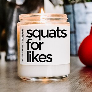 Sojageurkaars squats, cadeau beste vriend, housewarmingcadeau, sluitingscadeaus, cadeau nieuw huis, cadeau huiseigenaar, grappig onbeleefd cadeau