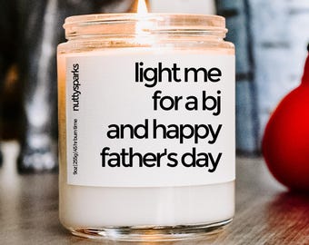 Regalo travieso para el Día del Padre, regalo divertido para papá, regalo sucio para el marido, regalo para el Día del Padre para adultos, vela sexy para papá, regalo atrevido para él
