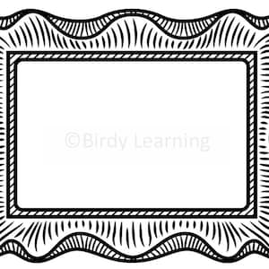 Fancy Printable Picture Frame Coloring Page