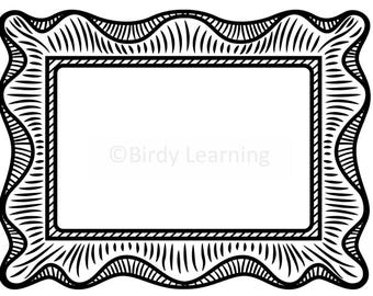 Fancy Printable Picture Frame Coloring Page