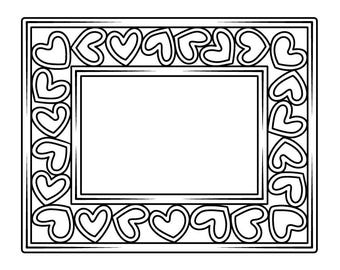 Fancy Frame with Hearts