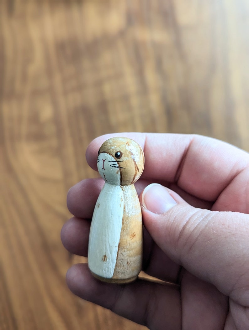 Custom Book Character Peg Dolls: Hand-Painted, Book Lover Gift image 6