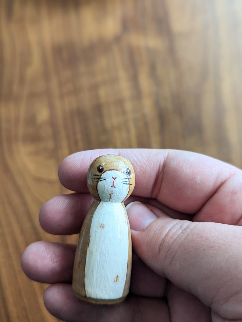 Custom Book Character Peg Dolls: Hand-Painted, Book Lover Gift image 5