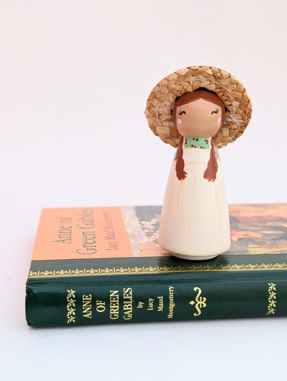 Custom Book Character Peg Dolls: Hand-Painted, Book Lover Gift