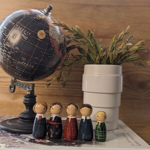 Custom Book Character Peg Dolls: Hand-Painted, Book Lover Gift image 8