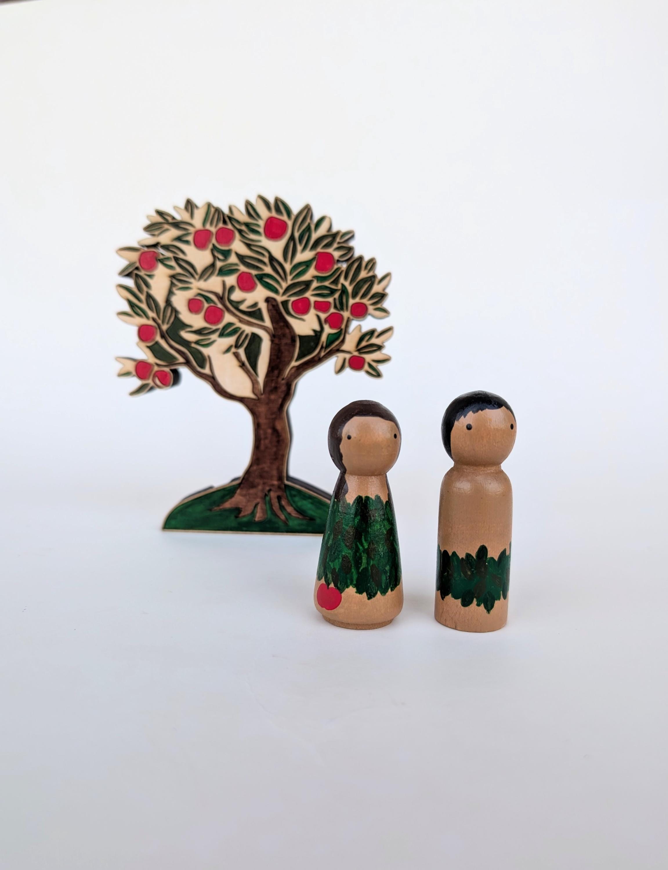 Adam and Eve Figurine - Etsy