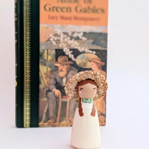 Custom Book Character Peg Dolls: Hand-Painted, Book Lover Gift image 2