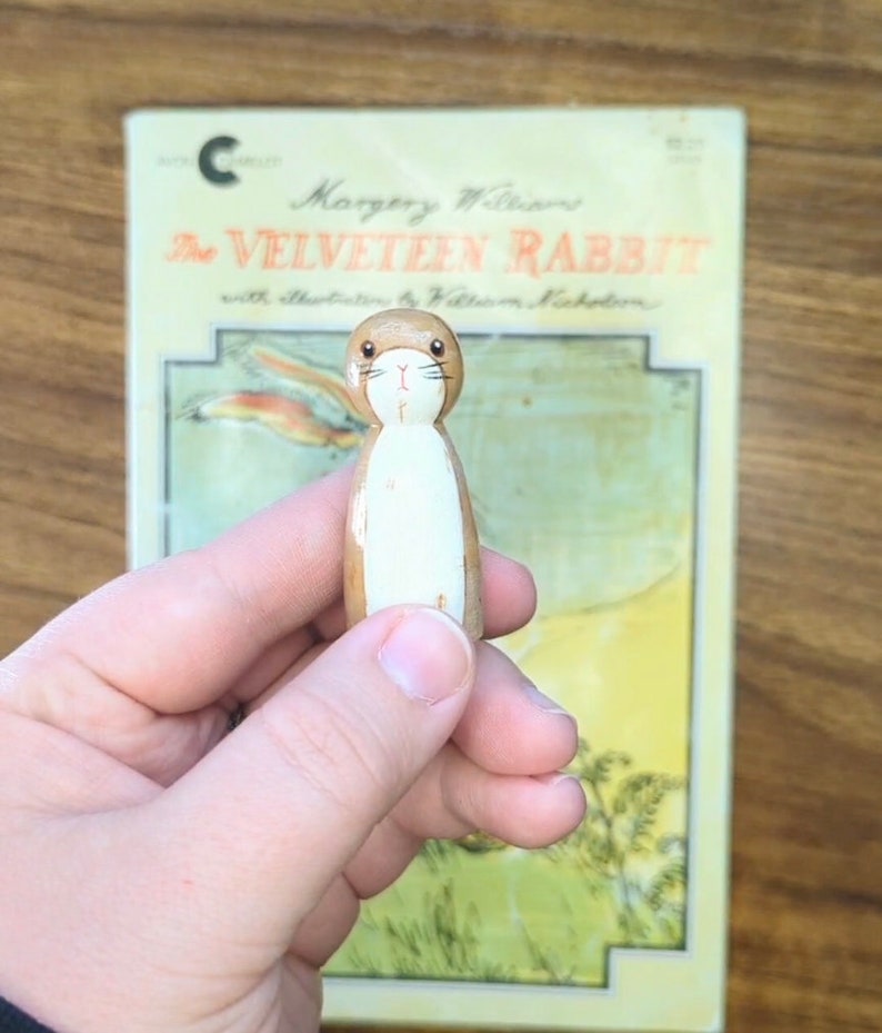 Custom Book Character Peg Dolls: Hand-Painted, Book Lover Gift image 4