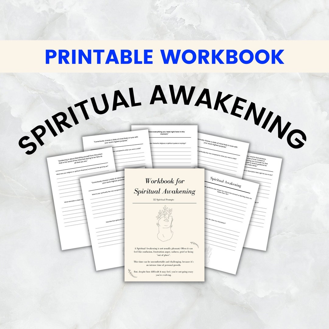 Printable Spiritual Awakening Workbook for Self Discovery - Etsy