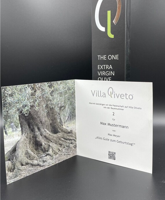 Olivenbaum Patenschaft - Exklusiv Geschenkidee, Gastgeschenke, Mitbringsel,  Kochen, Villa Oliveto - Etsy.de