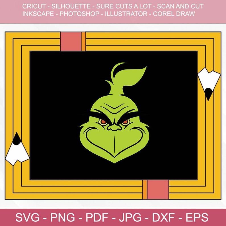 Grinch Stealing Lights SVG Vector Cut File for Cricut Etsy