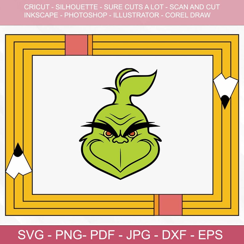 Grinch Stealing Lights SVG Vector Cut File for Cricut Etsy
