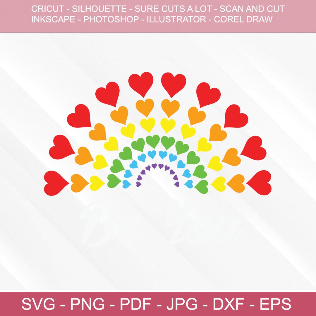 LGBT Svgvector Cut File for Cricut Silhouette Svg Png Dxf - Etsy