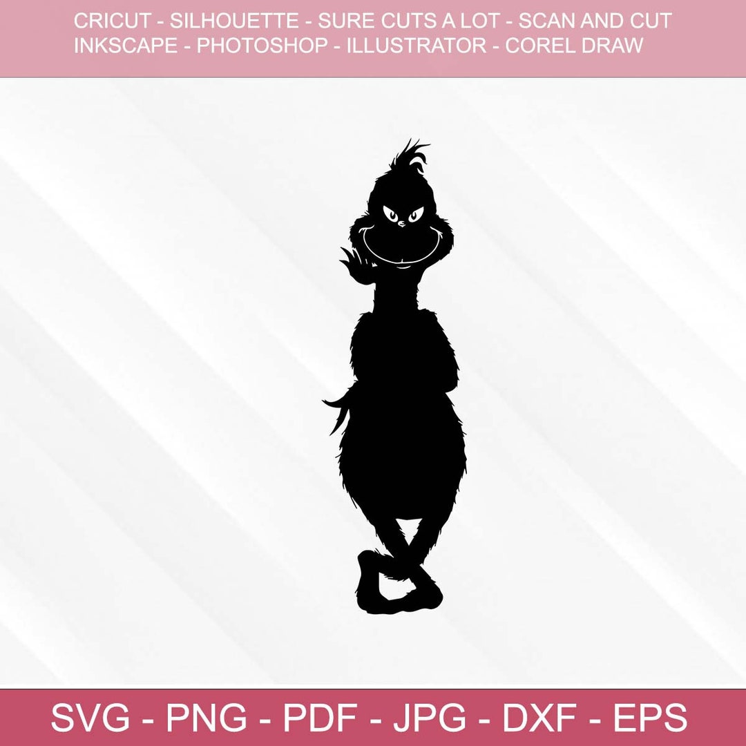 Merry Grinchmas SVG Vector Cut File for Cricut Silhouette - Etsy