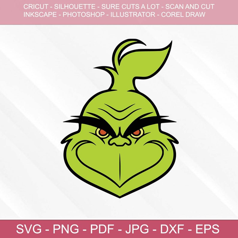 Grinch Stealing Lights SVG Vector Cut File for Cricut Etsy