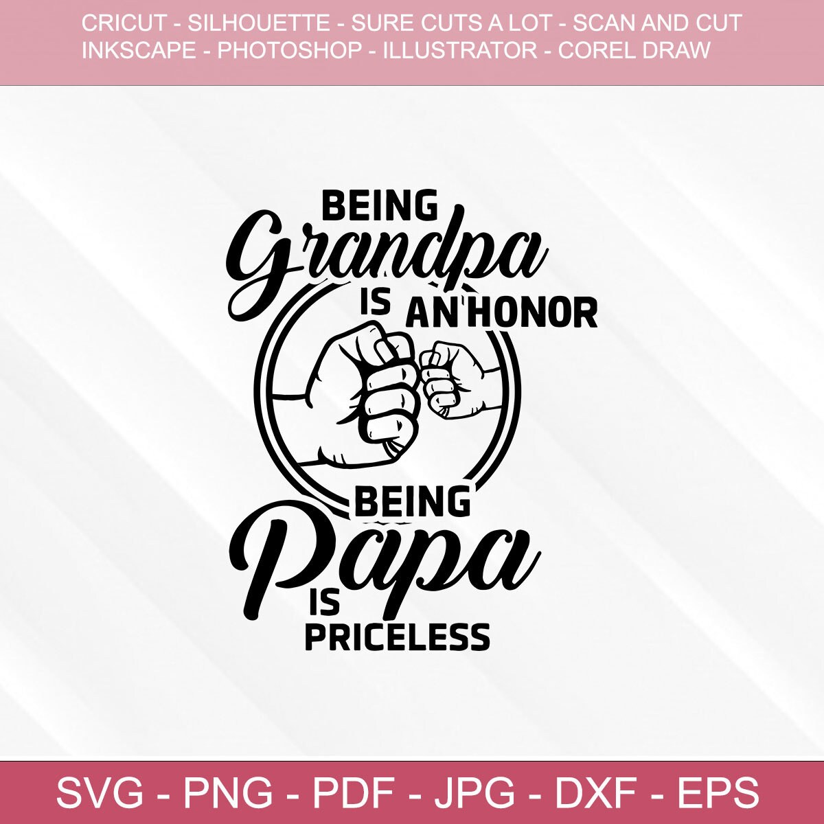 Being Grandpa Is An Honor Being Papa Is Priceless SVG, Father's Day SVG,  Grandpa And Papa SVG - Crella