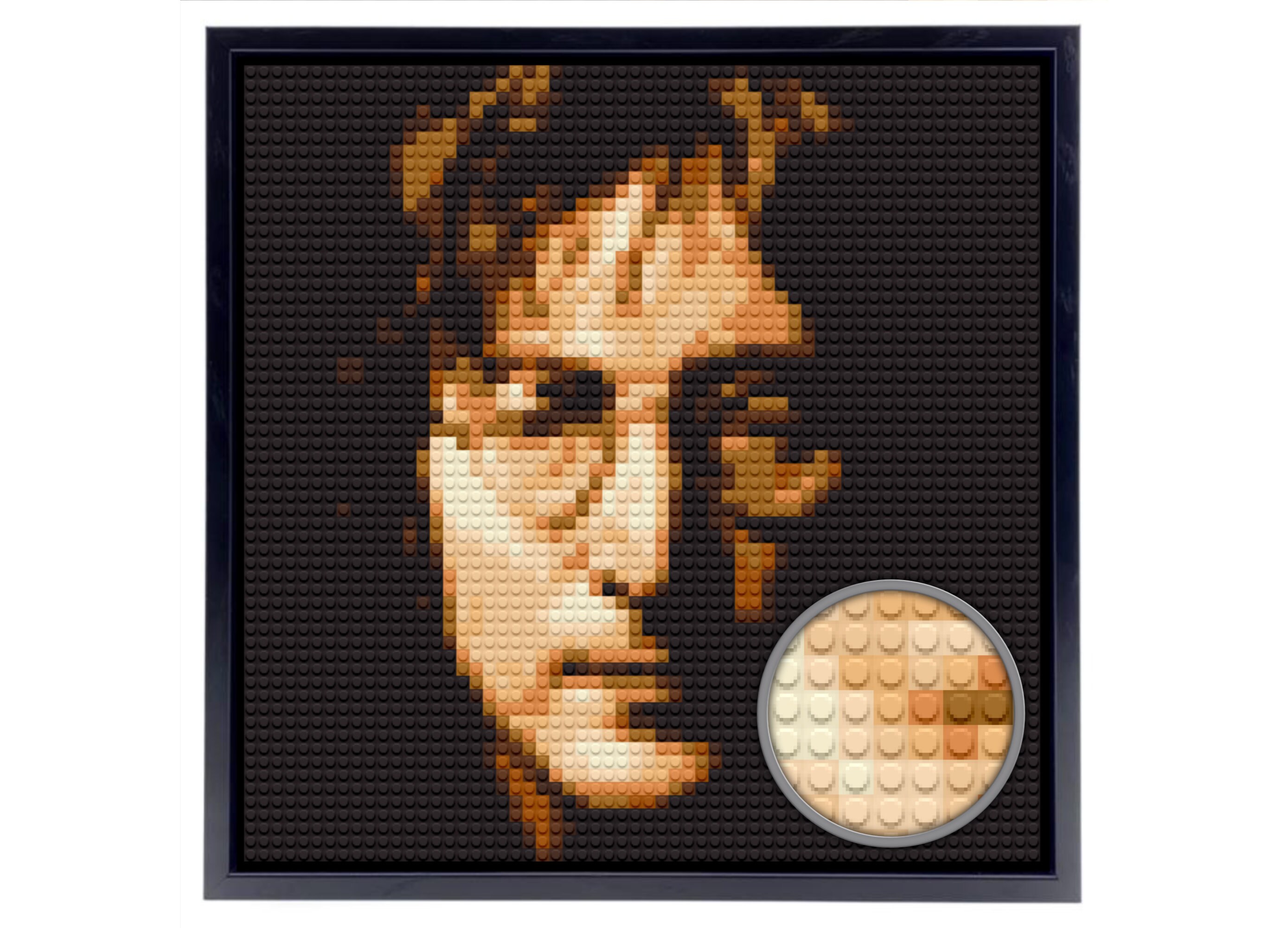 John Lennon Mini brick Portrait Kit 3600 Mini bricks Includes Photo Frame26x26cm and Building Tools Beatles Etsy