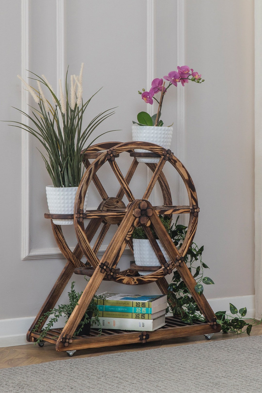 Modern Plant Standplant Stand Outdoor Hand Made Home Etsy