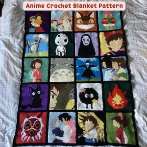Anime Crochet Blanket Pattern PDF Anime Movie Patchwork
