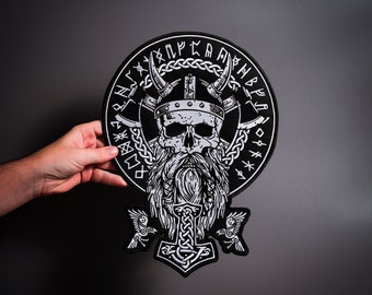 Three Color Viking Compass Embroidered Patch