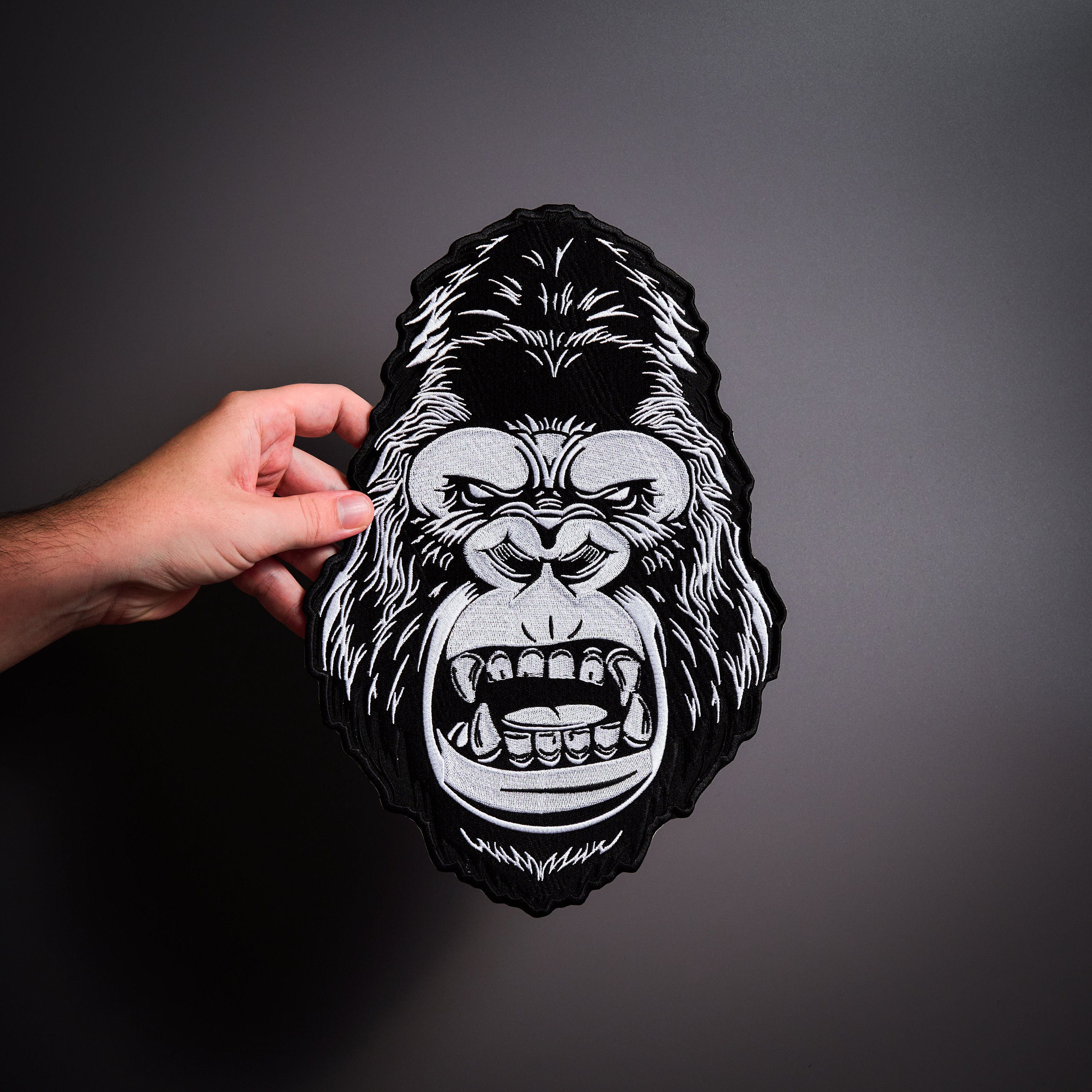 GORILLA Large Back Patch  for custom biker vest