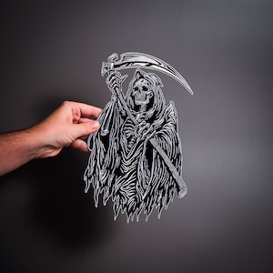 REAPER Large Back Patch for custom biker vest