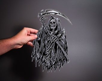 REAPER Large Back Patch for custom biker vest