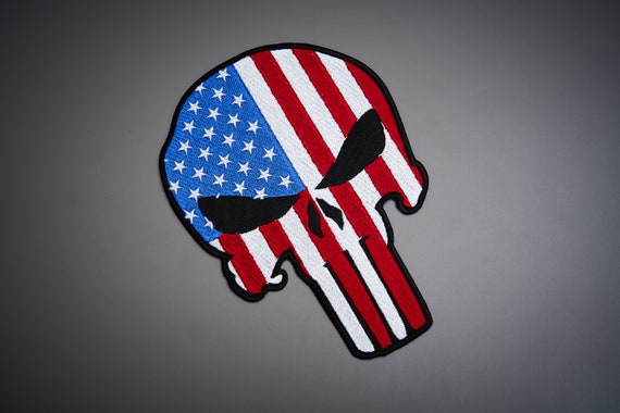 Patch Usa Gestickter Aufnäher Mit Amerikanischer Flagge In Hellbraun Und Usa Patch