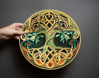 Naszywka CELTIC TREE of Life na plecach - aplikacja termokolantowa brodée pour vestes et sacs à dos