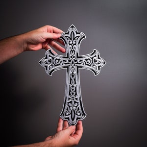 CELTIC cross patch iron on for leather jacket