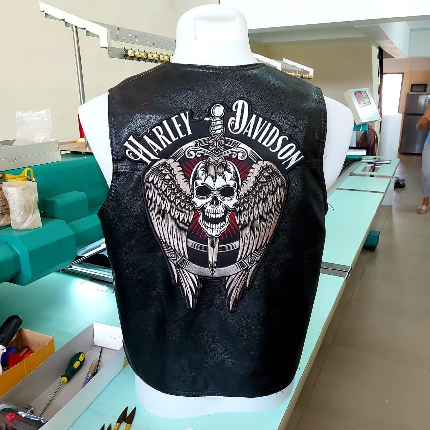 Harley Davidson | Große Totenköpfe | Rücken Aufnäher