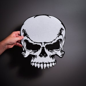 LARGE SKULL dead  Large Back Patch for custom biker vest